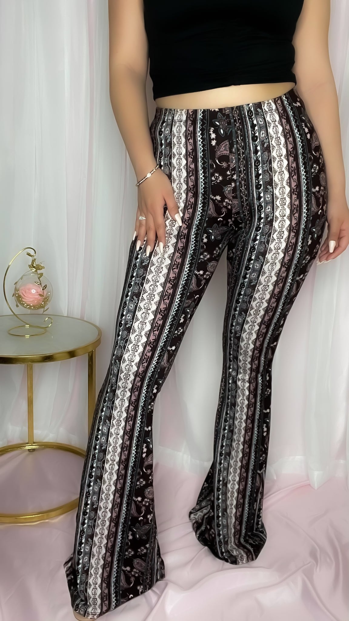 Mitzi Bell Bottoms (PLUM/MULTI)