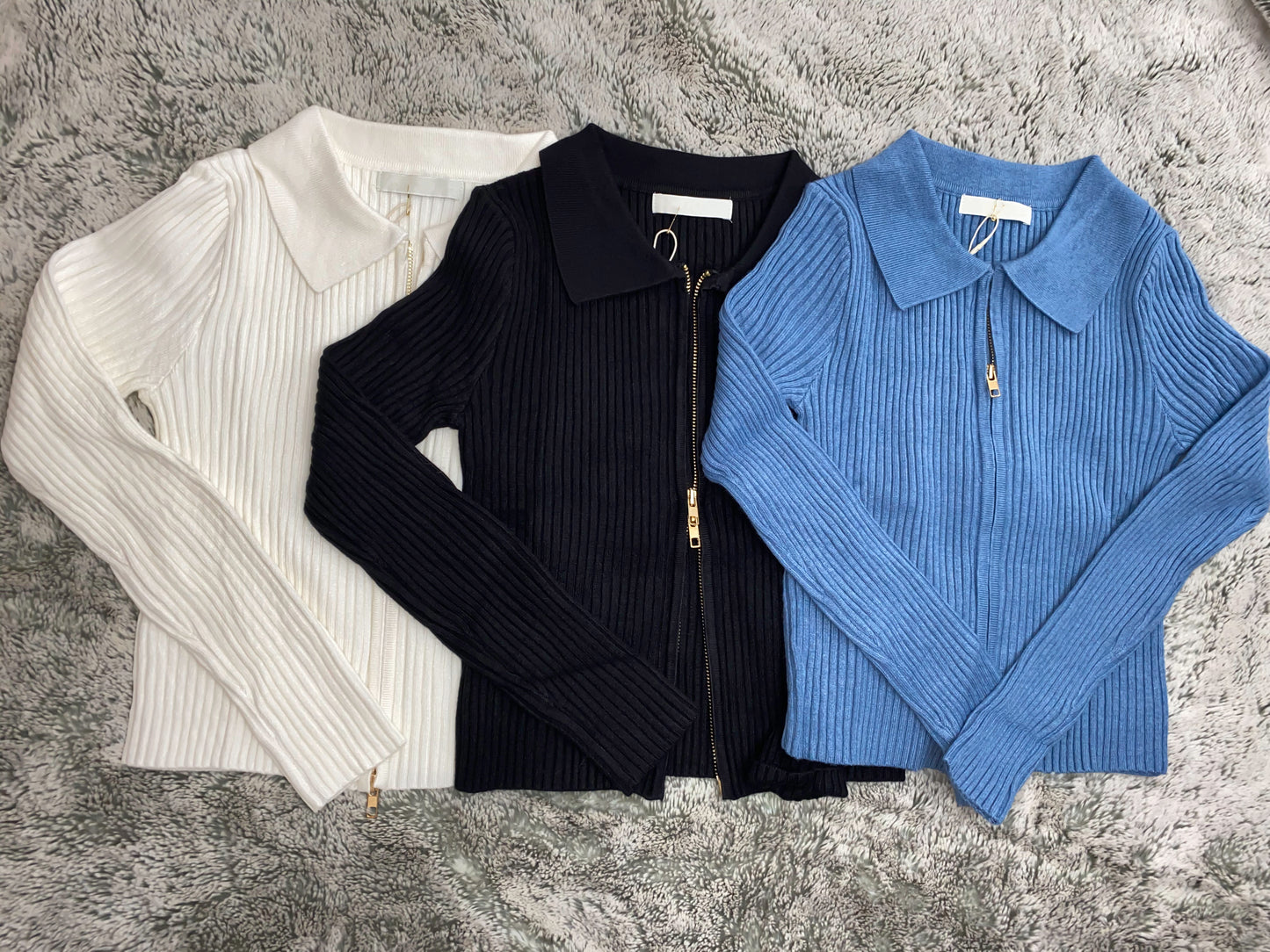 Zip It collared sweater